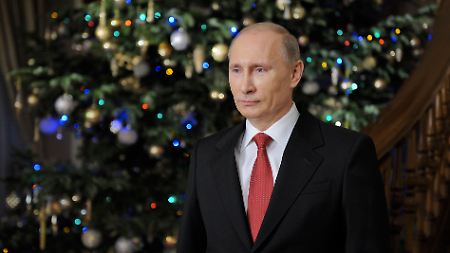 Wladimir Putin gibt sich in seiner Ansprache milde.