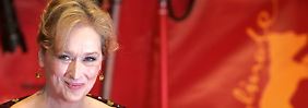 Meryl Streep stellt in Berlin ihren Kinofilm "Der Eiserne Lady" vor.