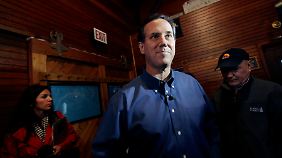 Macht fehlendes Geld mit großem persönlichem Engagement wett: Rick Santorum 