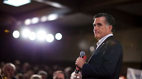 Liegt einsam an der Spitze in New Hampshire: Mitt Romney.
