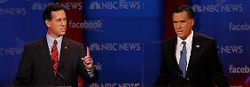 Brachte Mitt Romney (re.) in Bedrängnis: Rick Santorum.