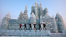 Märchenwelt aus Eis und Schnee: Kalte Kunstwerke in Harbin