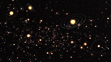 Das ESO-Foto zeigt Sterne und Planeten der Milchstraße.