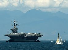 Die "Carl Vinson"  patrouilliert in der Nähe der Straße von Hormus.