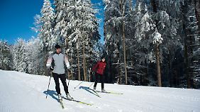 Die Langlaufloipen auf dem Bretterschachten zählen zu den schneesichersten im Bayerischen Wald.