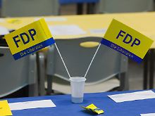 Auf dem Landesparteitag der Liberalen in Eberswalde.