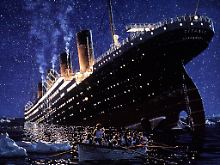 Der Luxusliner "Titanic" versank 1912 im Eismeer.