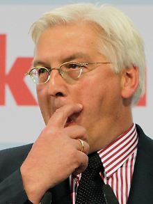 Oppositionsführer Steinmeier: Er wird rot-rot-grüne Optionen öffnen wollen.