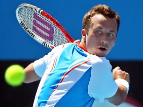 Philipp Kohlschreiber hatte Alejandro Falla im Griff, bis der schließlich aufgab. 