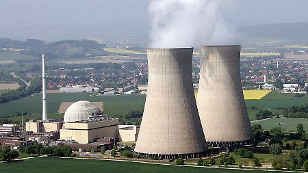 Luftbild des Kernkraftwerks Grohnde an der Weser in der Einheitsgemeinde Emmerthal.