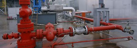 In Landau wird bereits vorhandenes Wasser aus der Erde gefördert.