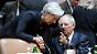Lagarde und Schäuble im Zwiegespräch: Dereit reden sie eher aneinander vorbei. (Archivbild)