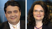 Das vermutlich neue Führungsteam: Gabriel und Nahles.