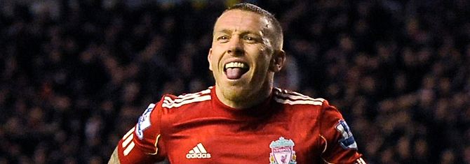 Treffer zum Ausgleich: Liverpools Craig Bellamy feiert.