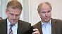 Ein freier Mann: Uwe Schwenker, rechts, hier mit seinem Anwalt Michael Gubitz.