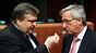 Europa muss jemanden finden, der "dieses Amt" übernehmen kann oder will: Jean-Claude Juncker (r.), hier im Gespräch mit Evangelos Venizelos, seines Zeichens griechischer Finanzminister.