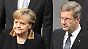 Merkel und Wulff am Freitag bei der Feier zum Holocaust-Gedenktag im Bundestag.
