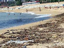 Am Strand in Barcelona.