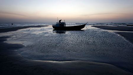 Ebbe am Strand von Jericoacoara.