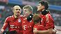 Erleichterung bei den Bayern-Spielern Arjen Robben, Toni Kroos und Mario Gomez. 
