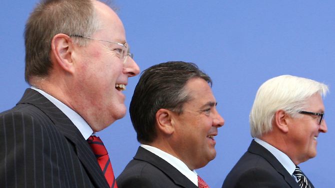 Einer dieser drei Herren wird sich wohl in den Wahlkampf gegen Kanzlerin Merkel stürzen.