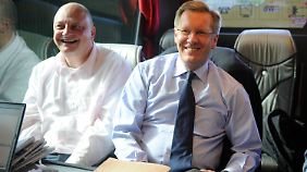 Jahrelang unzertrennlich: Sprecher Glaeseker und Politiker Wulff.