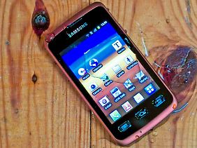 Frisch gewaschen ist das Samsung Galaxy Xcover bereit für neue Abenteuer.