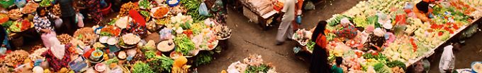 Touristische Attraktionen und Zentren des Lebens: Impressionen von den "Marktplätzen der Welt"