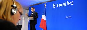 Die französische Sicht auf den Gipfel erläutert Staatspräsident Nicolas Sarkozy in einer eigenen Pressekonferenz.
