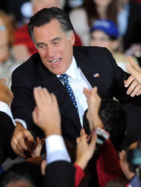 Romney lässt sich in Florida feiern.