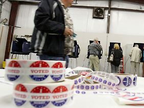 Den "Ich habe gewählt"-Sticker klebten sich im Januar viele US-Amerikaner an.