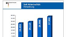 Die so genannte IuK-Kriminalität nimmt stetig und deutlich zu.