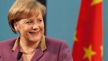 Themen auf dem Tisch: Angela Merkel in Peking