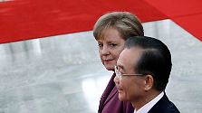 Themen auf dem Tisch: Angela Merkel in Peking
