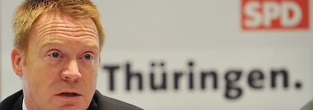 SPD-Landeschef Christoph Matschie will den Koalitionsvertrag mit der CDU vorverlegen.