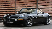 Behutsames Tuning: Der Veredler Senner hat den BMW Z8 Alpina modifiziert und dabei fast nur innere Werte korrigiert. Die Leistung steigt um 50 auf 450 PS. 