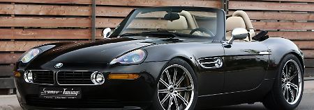 Behutsames Tuning: Der Veredler Senner hat den BMW Z8 Alpina modifiziert und dabei fast nur innere Werte korrigiert. Die Leistung steigt um 50 auf 450 PS. 