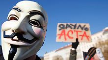 Anti-ACTA-Proteste in Prag.