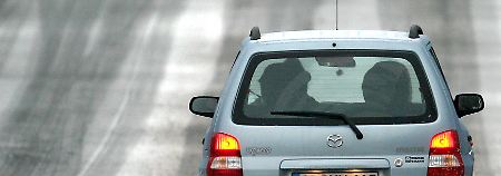 Matschige Straße sind im Winter fast garantiert.
