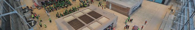 Mehr Platz für die Mäntel: Trockentest im neuen Hauptstadtflughafen