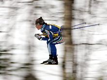Nicht nur Einheimische sind dabei: die Italienerin Lara Peyrot beim Wasalauf 2007.