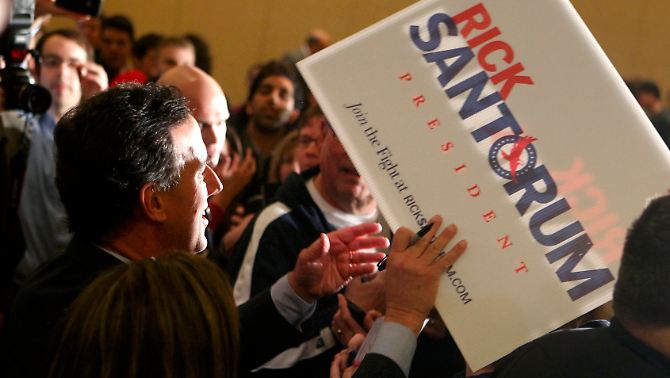 Santorum gilt als der konservativste der Bewerber.