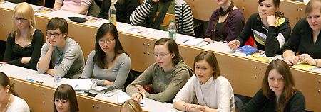 Im Audimax der Universität Konstanz 