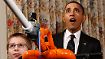Junge Tüftler im Weißen Haus: Obama testet Marshmallow-Kanone