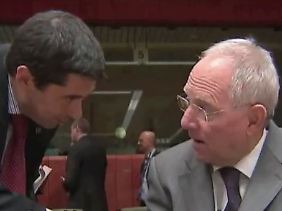 Die Finanzminister Vitor Gaspar und Wolfgang Schäuble.