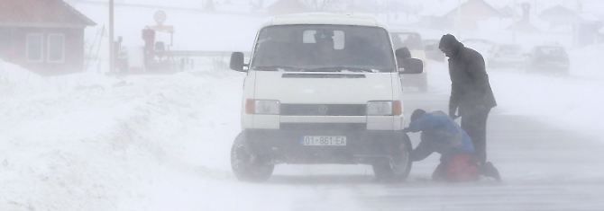 Der Winter hat Serbien fest im Griff.