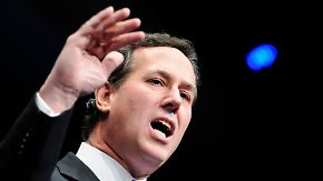 Ultrakonservativ und tief religiös: Santorum kämpft mit Gottes Hilfe
