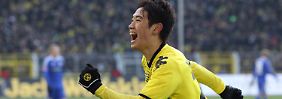 Shinji Kagawa sorgte mit dem Siegtor gegen Leverkusen dafür, dass der BVB die Liga weiterhin von ganz oben grüßt.