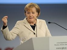 Merkel auf dem IG BCE-Kongress.