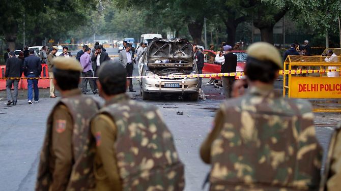 Die Explosion ereignete sich in der Nähe der israelischen Botschaft in Indien.